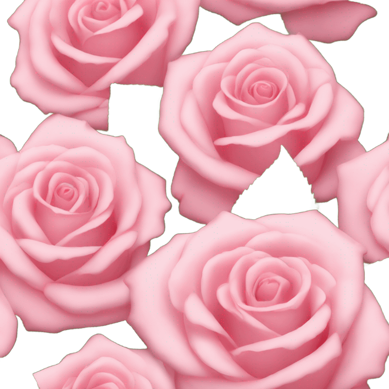 pink roses emoji