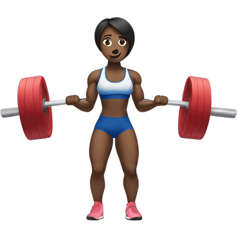 women weightlifiting emoji