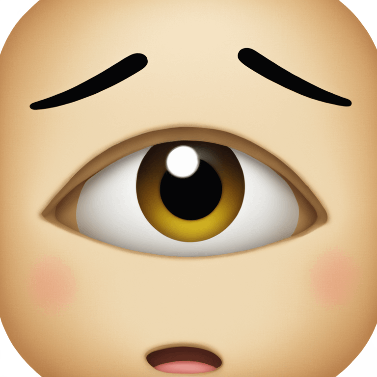 a one eye person crying  emoji