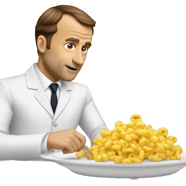 Macron qui mange emoji