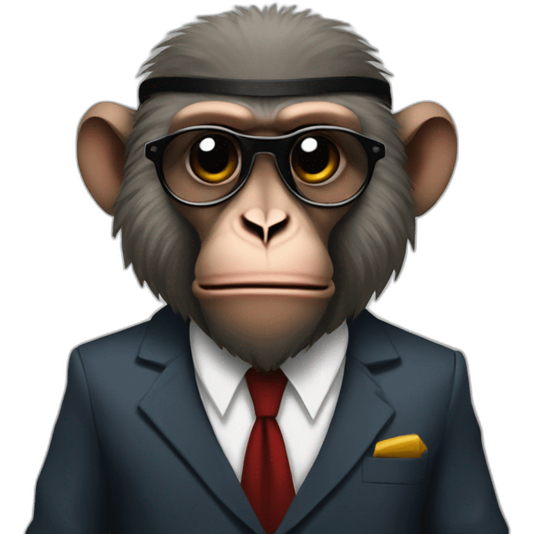 mobster-baboon emoji