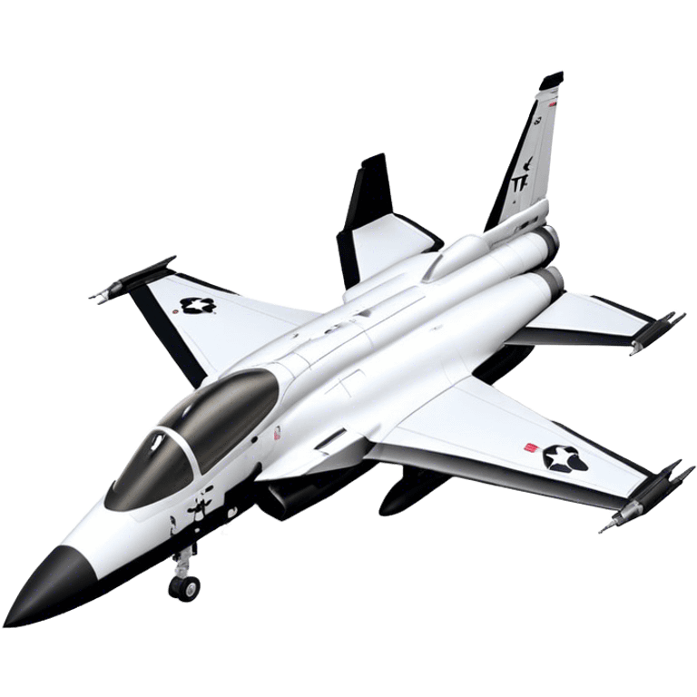 Jet Trainer - T-38 Talon - Northrop Grumman (Model Year: 2021) (Iconic colour: White and black) emoji