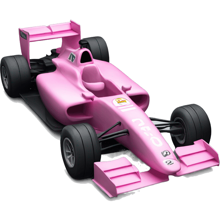 pink formula 1 car emoji