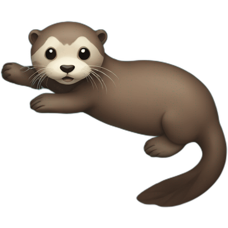 Otter swimming emoji