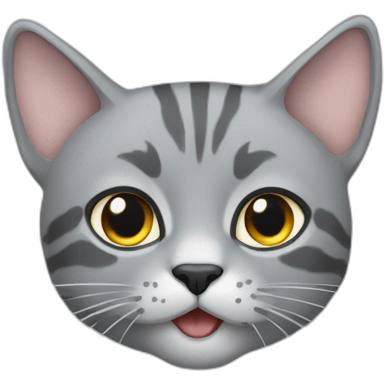 Grey main cooke cat emoji