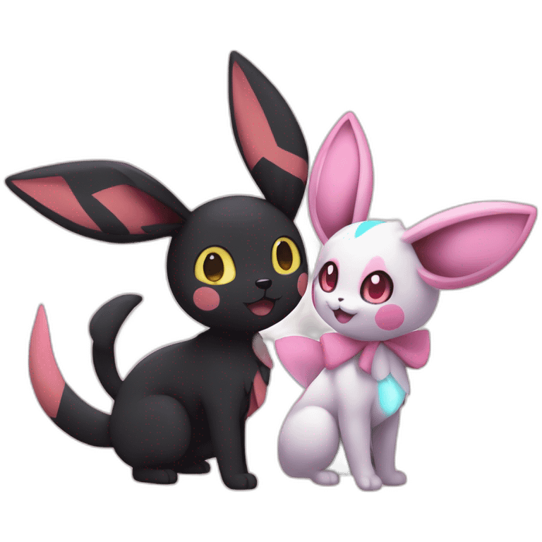 Umbreon and sylveon fuze emoji