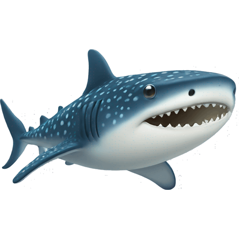 cute whale shark emoji