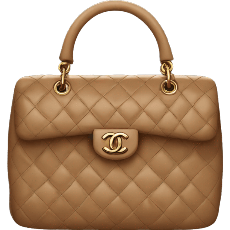 Chanel bag brown  emoji