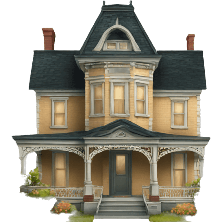 victorian house emoji