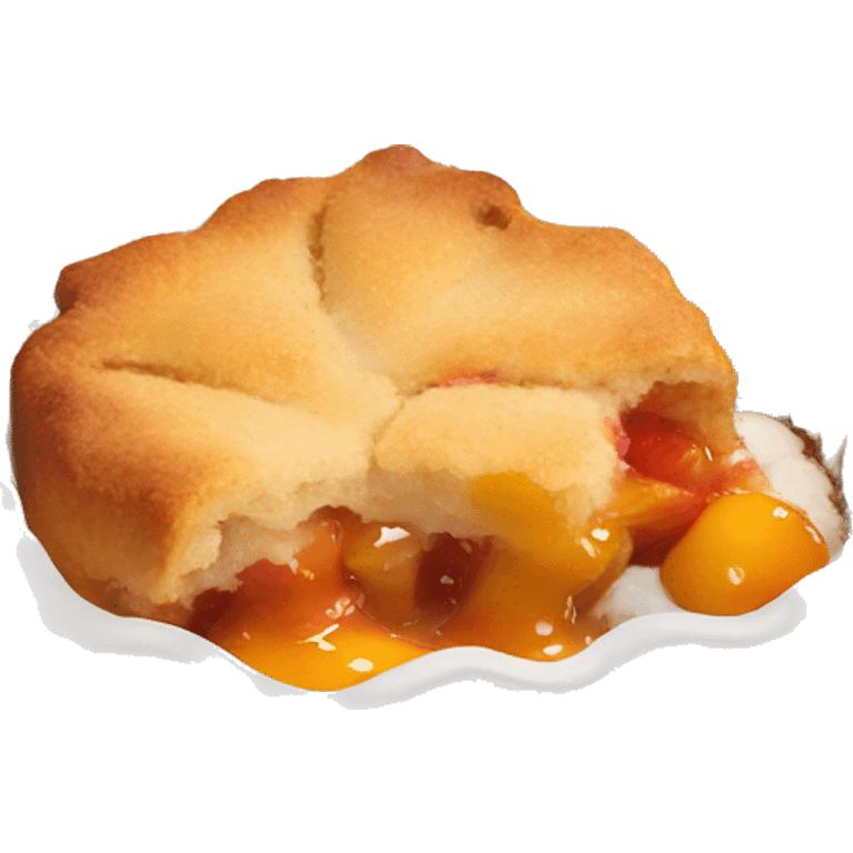 Peach cobbler emoji