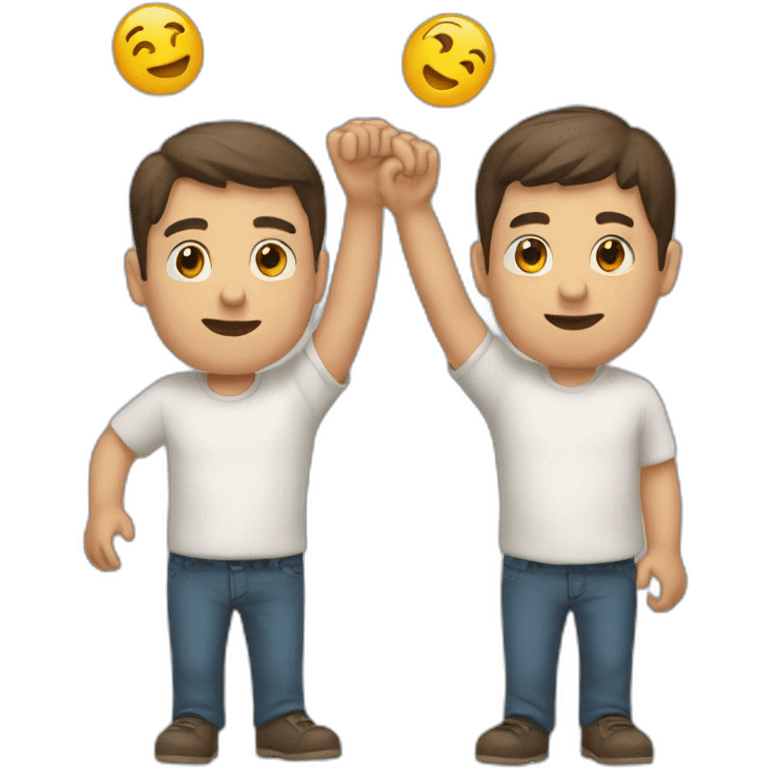 Homme levant les deux mains emoji