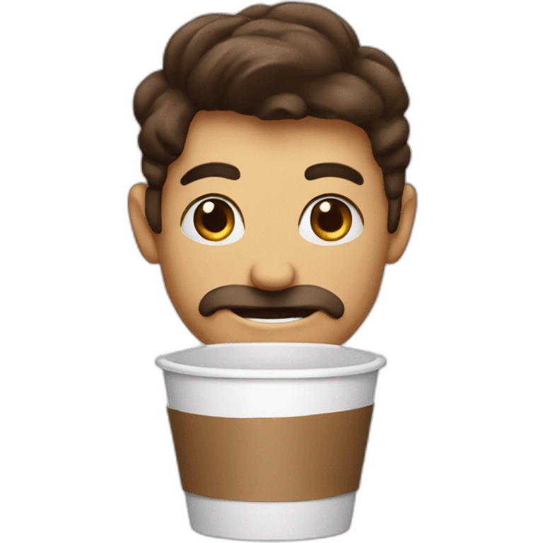 crazy coffee emoji