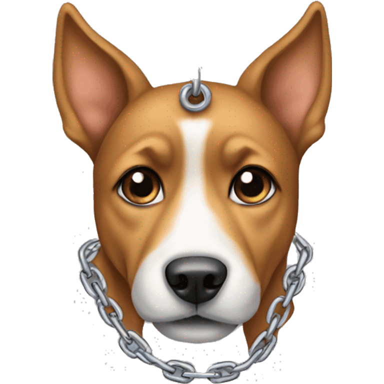 Dog on a chain  emoji