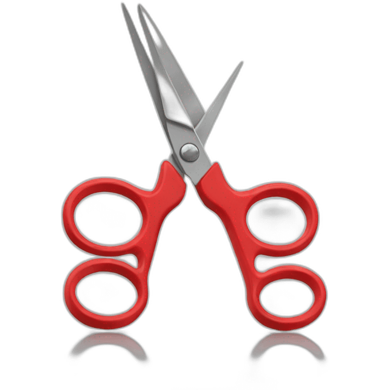 scissors red, apple styled emoji