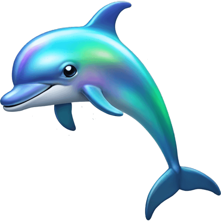 Iridescent dolphin emoji