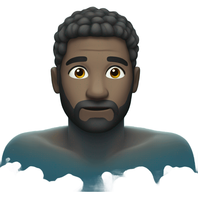 A man underwater emoji