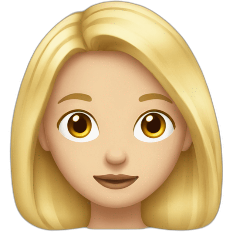 Fille blonde qui embrasse un métisse avec les cheveux court emoji