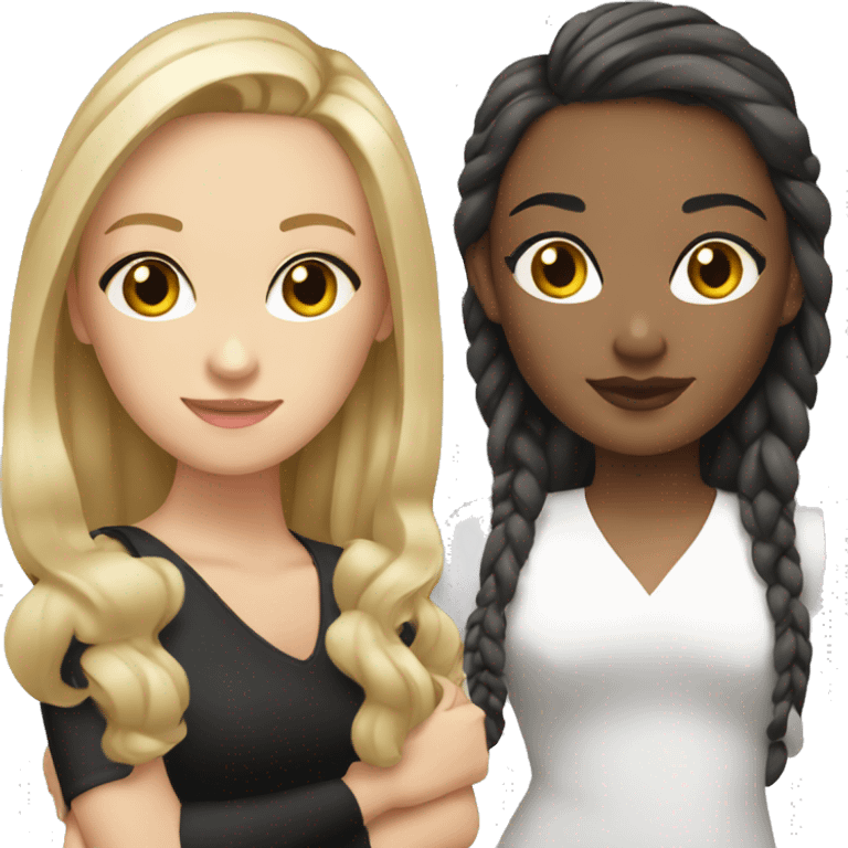 👯‍♀️ both white girls  emoji