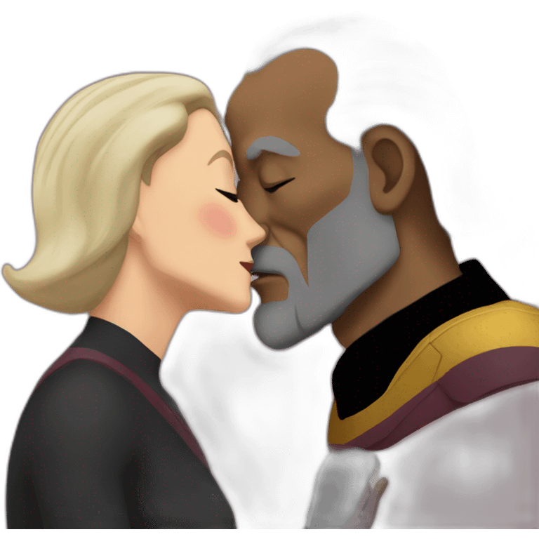 picard worf kiss emoji