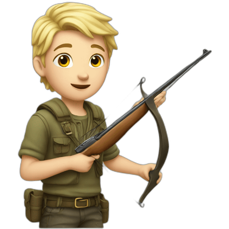 A young blond Hunter boy emoji