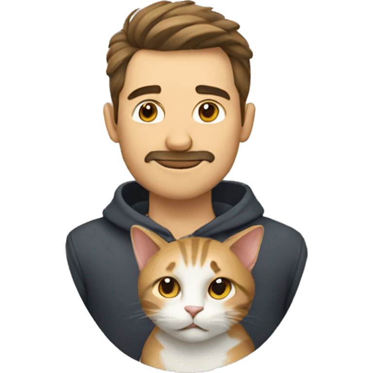 man and cat emoji