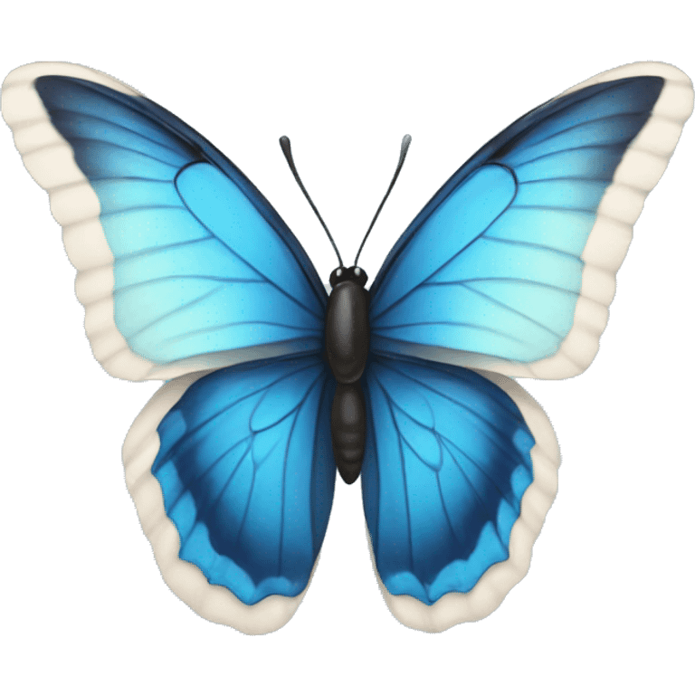 Blue butterfly emoji