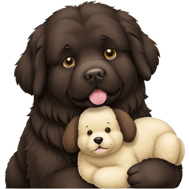 Stuffed animal and Newfoundland  emoji