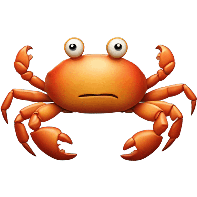 Crab smoking emoji