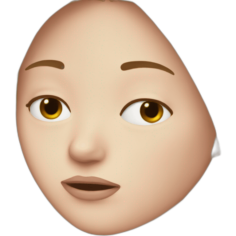 Tired white girl emoji