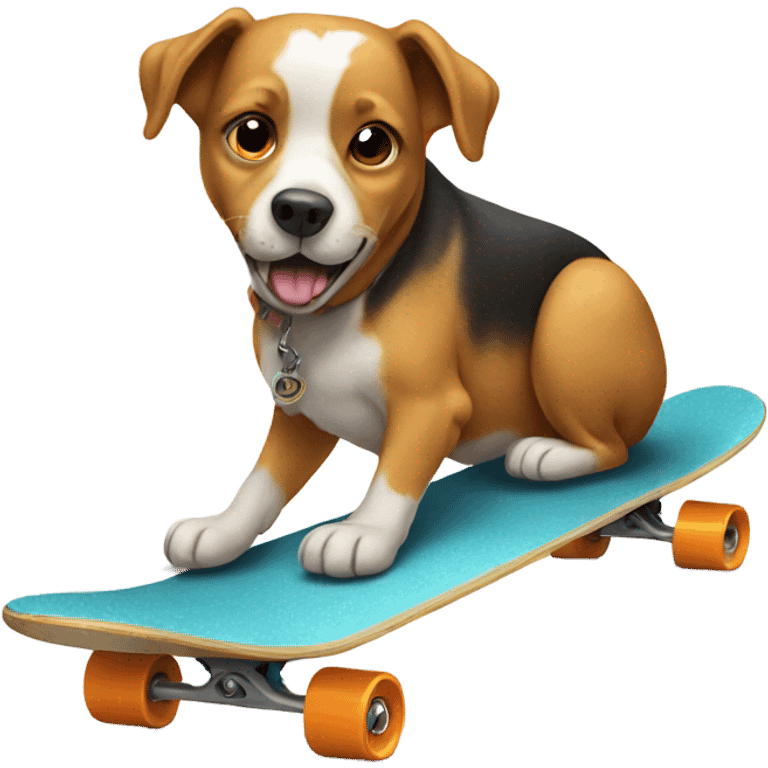 Dog on a skateboard  emoji