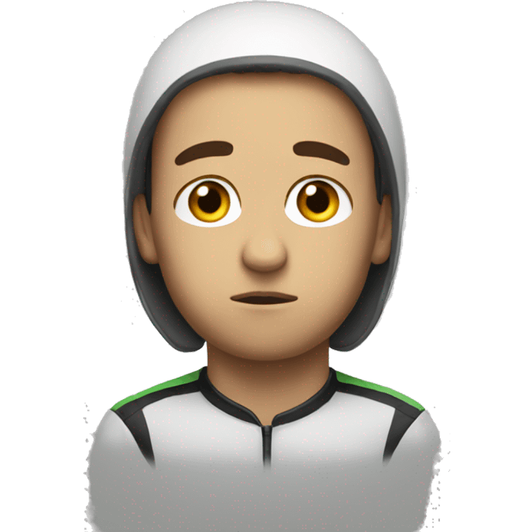 sad racer emoji