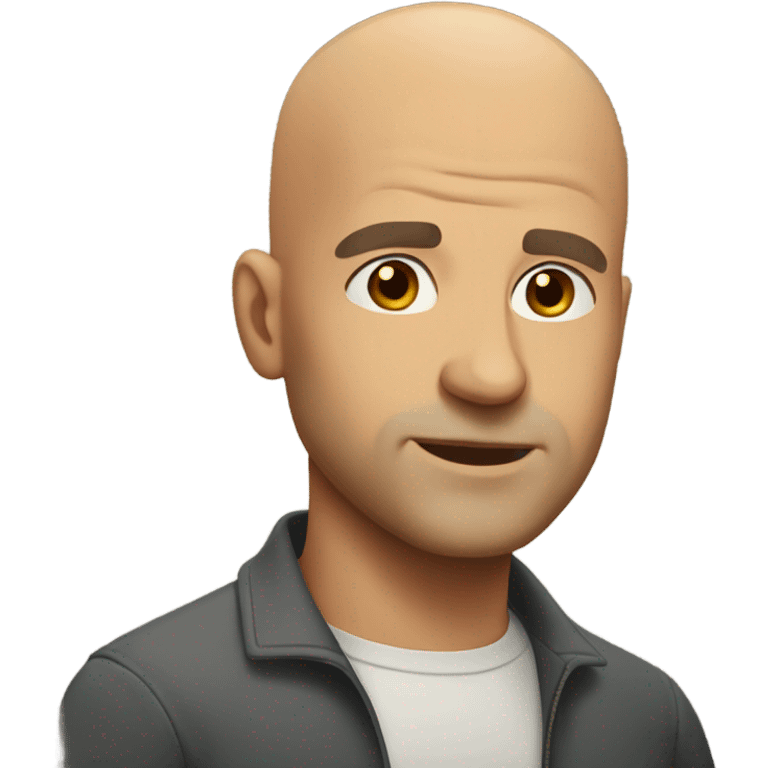 strong bald guy emoji