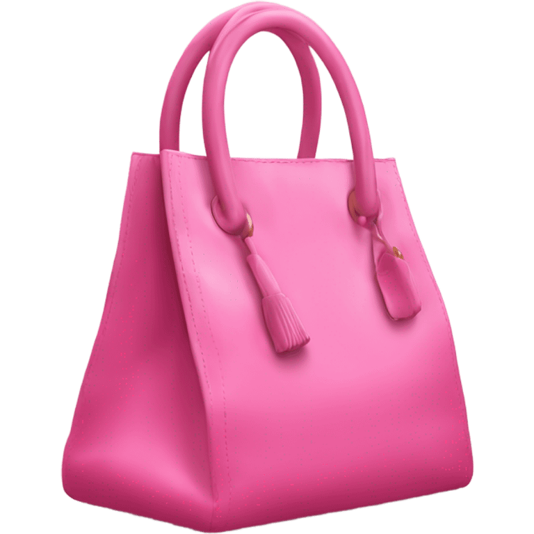 Pink Kelly bag with a scarf rapped around the handle emoji