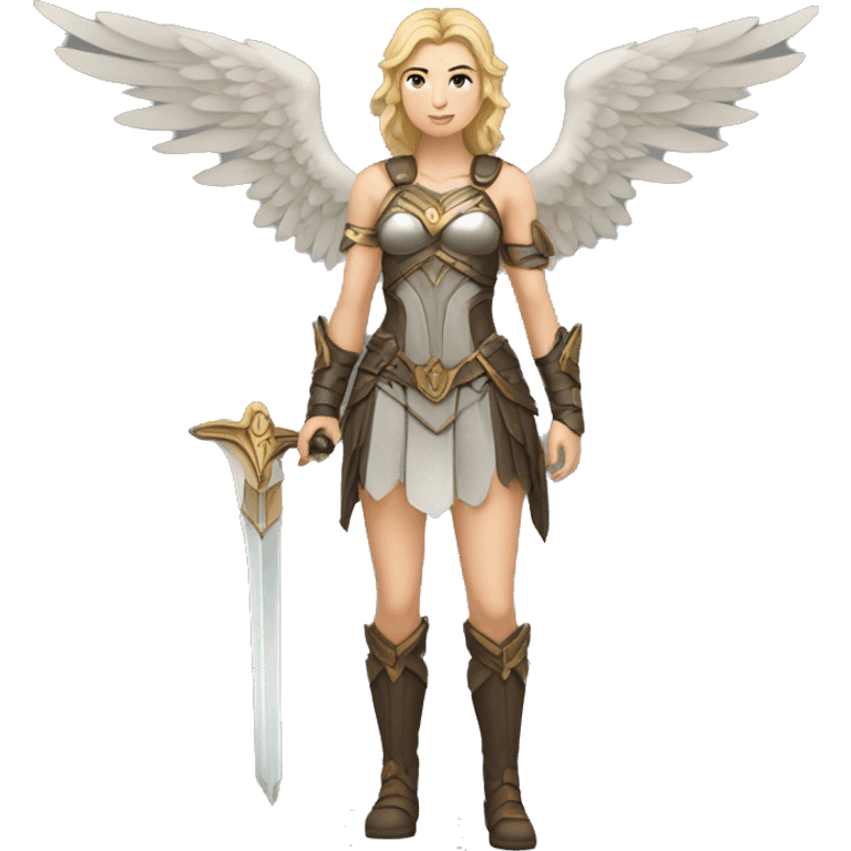 Sfw Caucasian Valkyrie full body  emoji