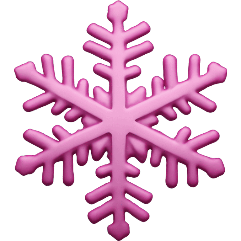 Pink snowflake emoji