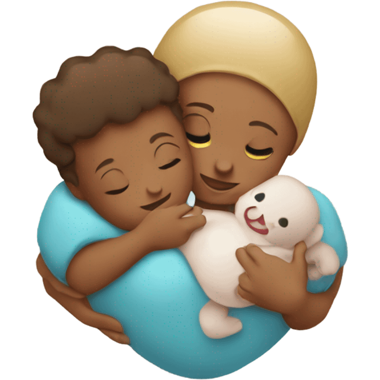 Baby in moms arms emoji