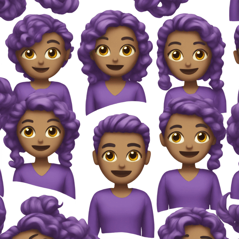 Emojis color purple emoji