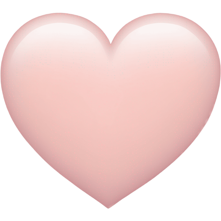 light pink heart  emoji