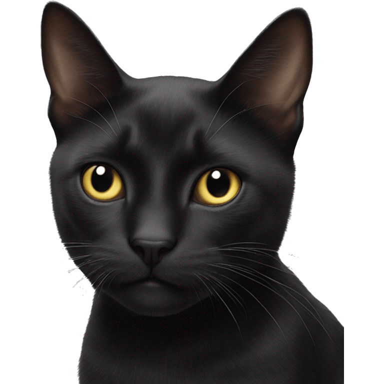 Black cat thunders ￼ emoji