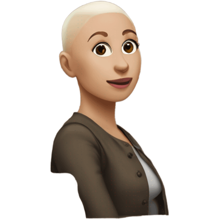 Cynthia Erivo bald emoji