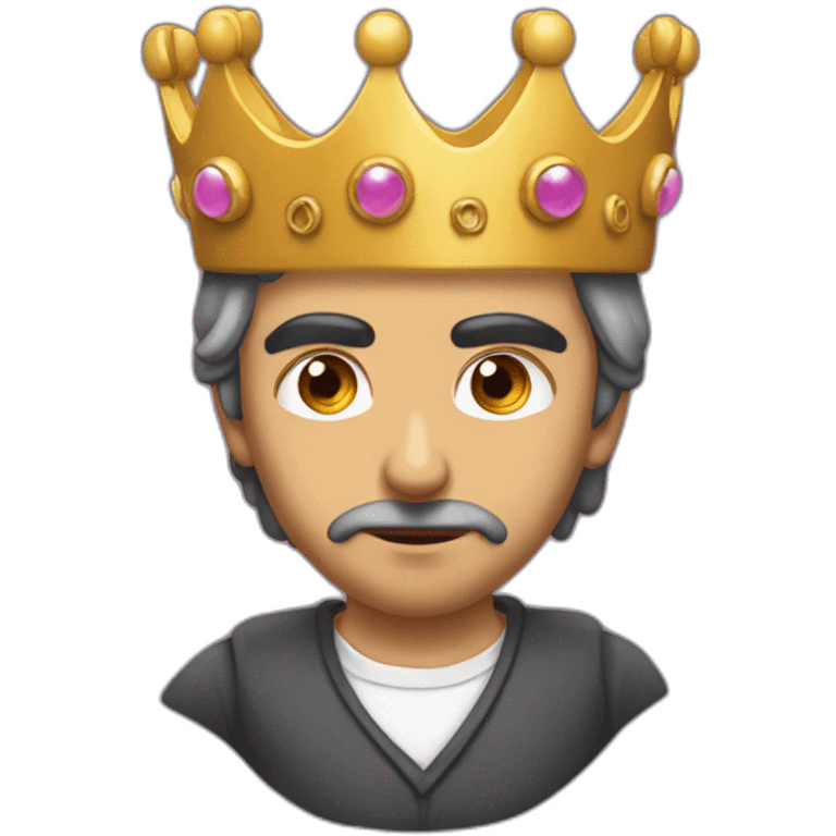 Zemmour qui a une couronne emoji