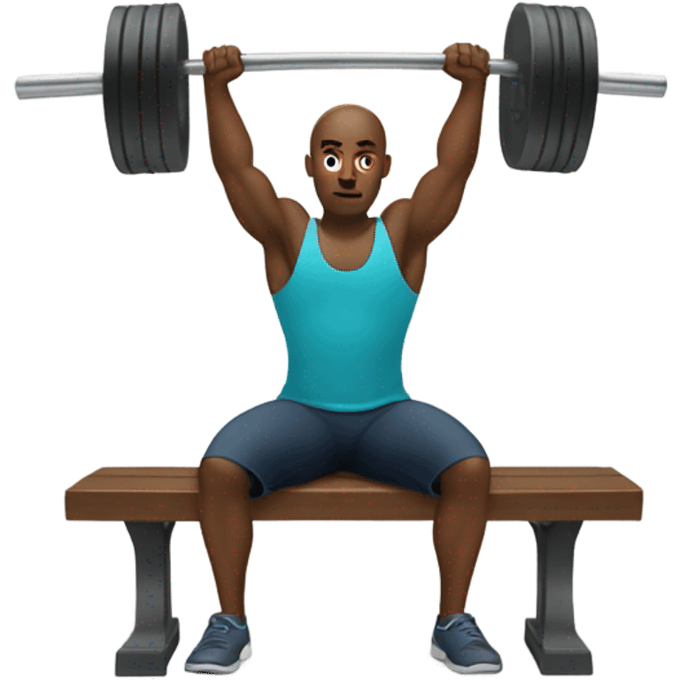 Bench pressing emoji