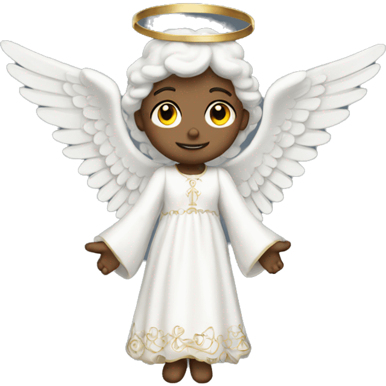 white Victorian Angel emoji