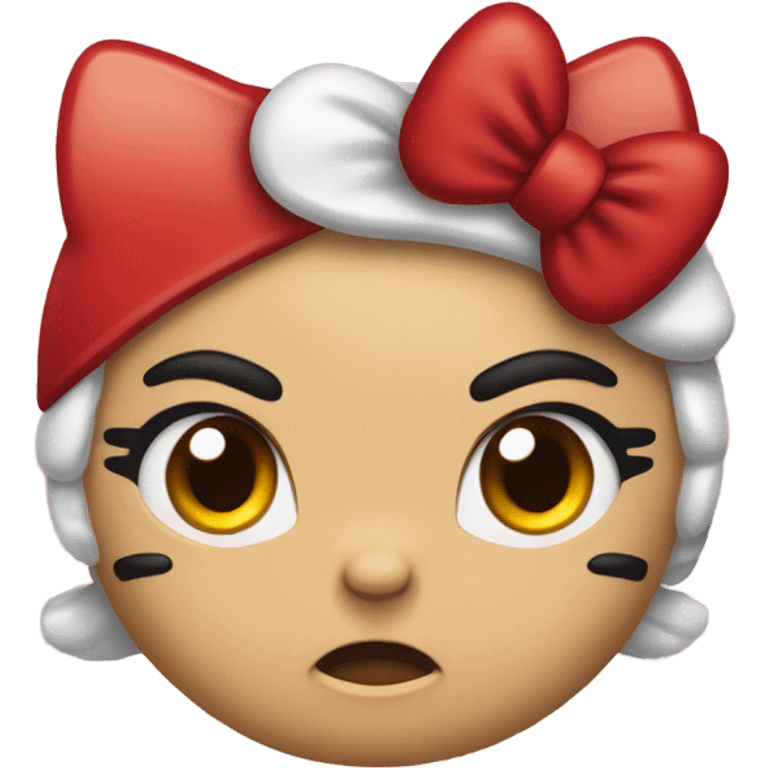 Angry hello kitty  emoji