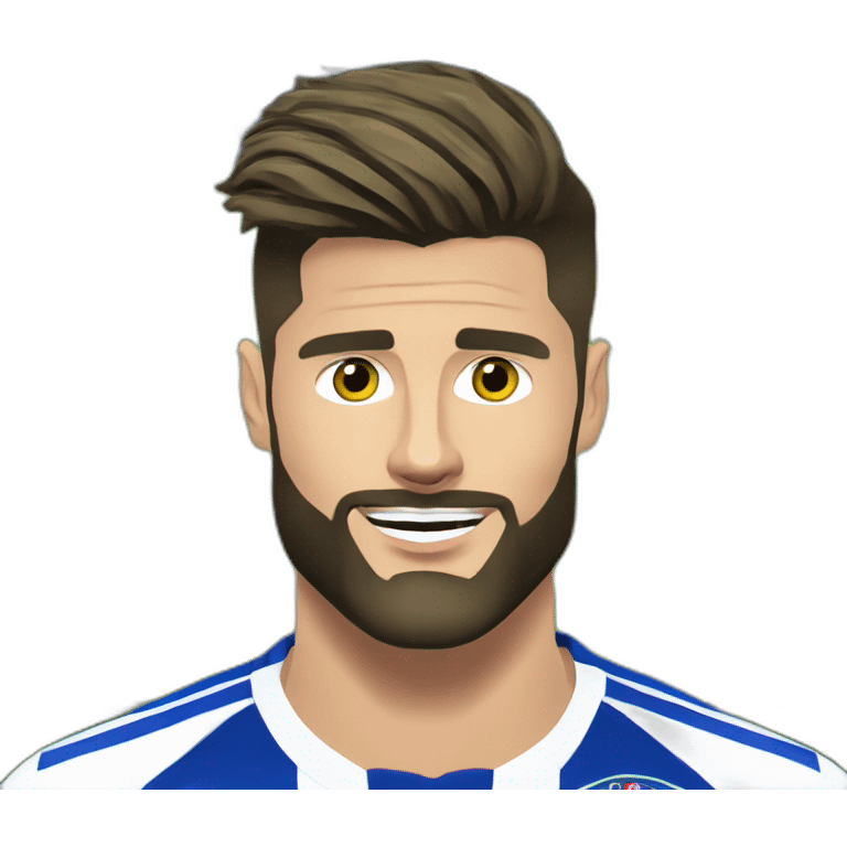 olivier giroud soulevant la champions league emoji