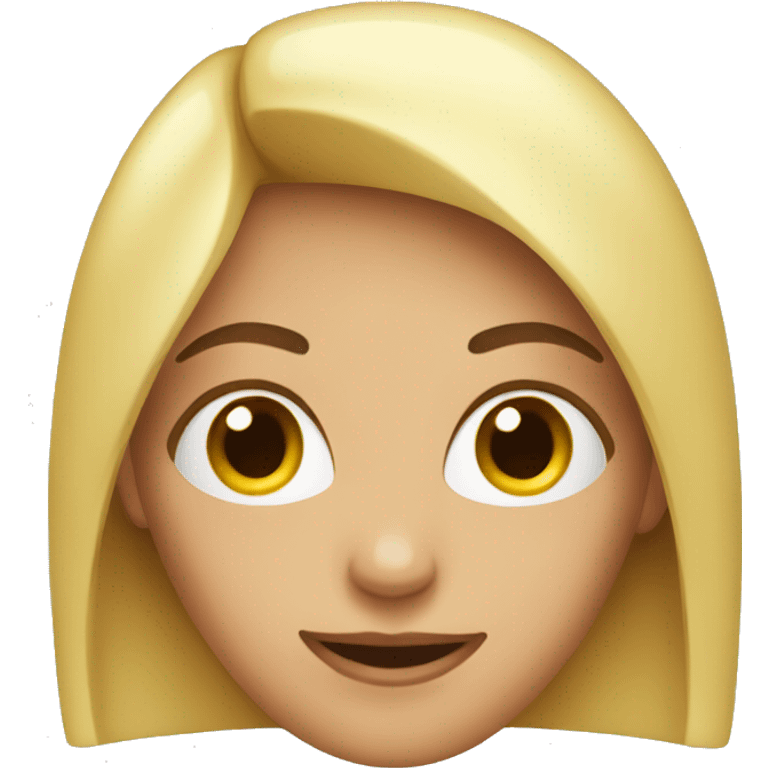 woman with secret emoji