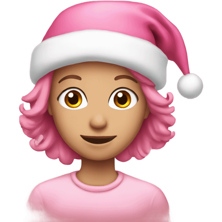 pink christmas emoji