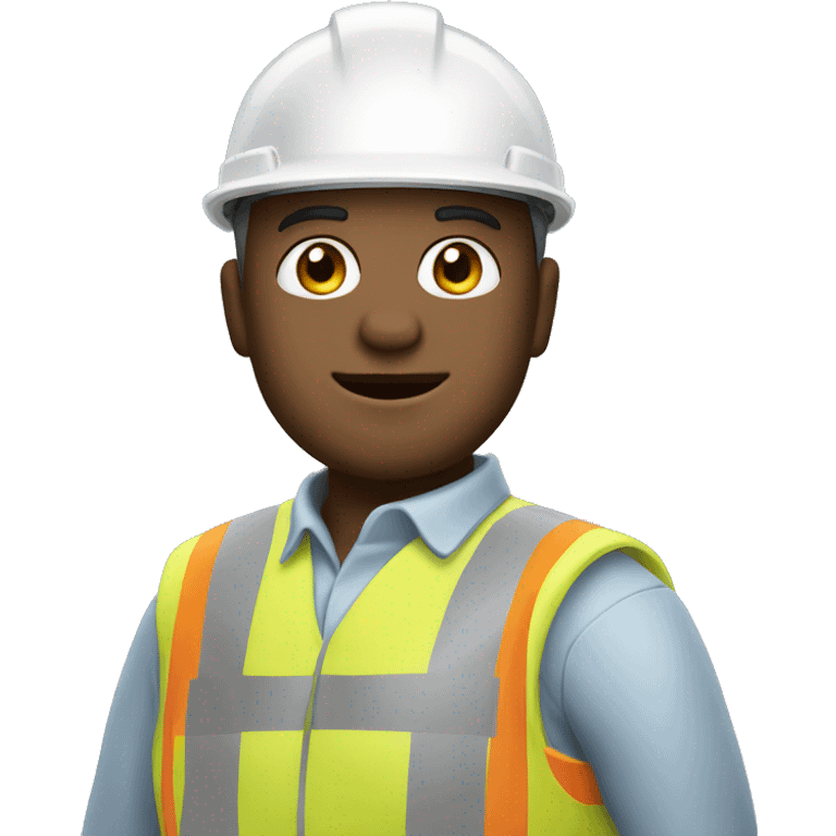 Civil engineer with white helmet  emoji