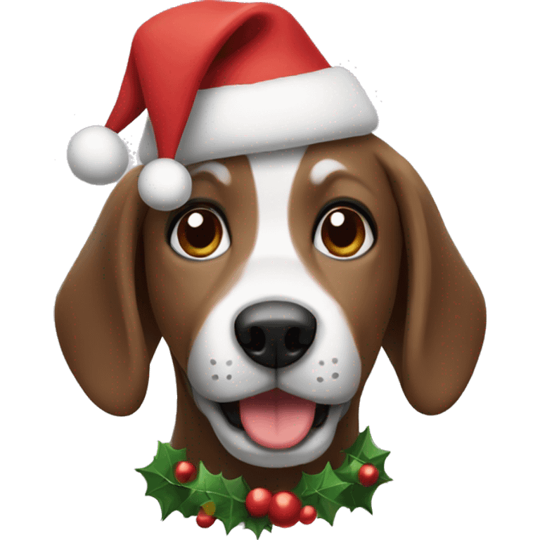 Christmas Dog emoji