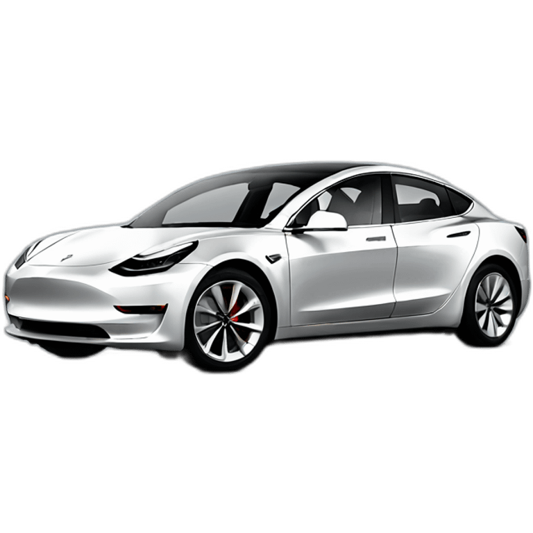 tesla-model 3 emoji